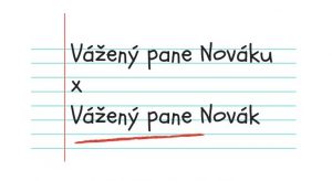 Oslovení: Vážený pane Nováku vs. Vážený pane Novák